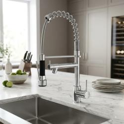 modern-chrome-kitchen-faucet-spring-design